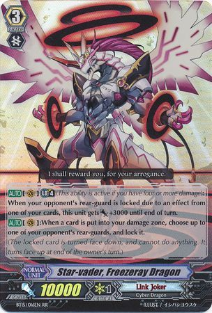 Star vader Freezeray Dragon BT15 016EN Double Rare RR Star vader Freezeray Dragon BT15 016EN Double Rare RR