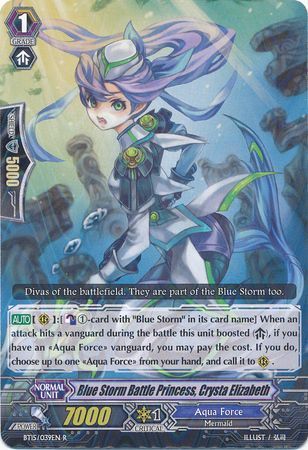 Blue Storm Battle Princess Crysta Elizabeth BT15 039EN Rare R Vol 15 Infinite Rebirth Singles Blue Storm Battle Princess Crysta Elizabeth BT15 039EN Rare R Vol 15 Infinite Rebirth Singles
