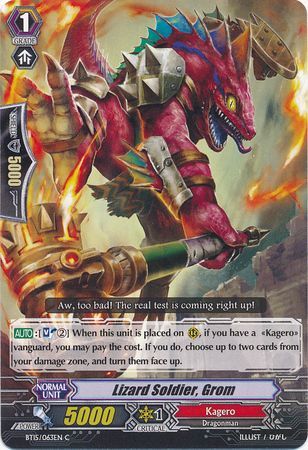 Lizard Soldier Grom BT15 063EN Common C Lizard Soldier Grom BT15 063EN Common C