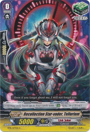 Recollection Star vader Tellurium BT15 077EN Common C Recollection Star vader Tellurium BT15 077EN Common C