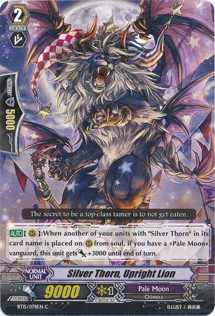 Silver Thorn Upright Lion BT15 078EN Common C Vol 15 Infinite Rebirth Singles Silver Thorn Upright Lion BT15 078EN Common C Vol 15 Infinite Rebirth Singles