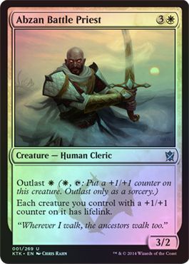 Abzan Battle Priest Foil 001 269 Khans of Tarkir Foil Singles Abzan Battle Priest Foil 001 269 Khans of Tarkir Foil Singles