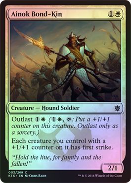 Ainok Bond Kin Foil 003 269 Khans of Tarkir Foil Singles Ainok Bond Kin Foil 003 269 Khans of Tarkir Foil Singles