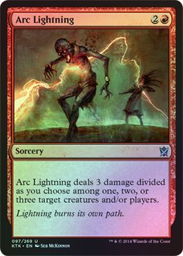 Arc Lightning Foil 097 269 Khans of Tarkir Foil Singles Arc Lightning Foil 097 269 Khans of Tarkir Foil Singles