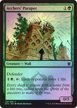 Archers Parapet Foil 128 269 Khans of Tarkir Foil Singles Archers Parapet Foil 128 269 Khans of Tarkir Foil Singles