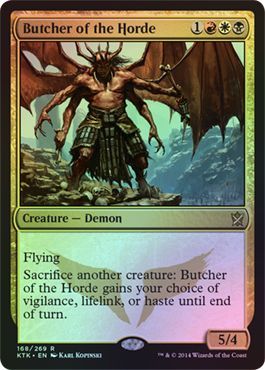 Butcher of the Horde Foil 168 269 Khans of Tarkir Foil Singles Butcher of the Horde Foil 168 269 Khans of Tarkir Foil Singles