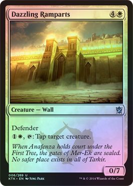 Dazzling Ramparts Foil 006 269 Khans of Tarkir Foil Singles Dazzling Ramparts Foil 006 269 Khans of Tarkir Foil Singles