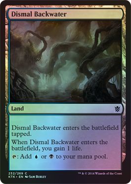 Dismal Backwater Foil 232 269 Khans of Tarkir Foil Singles Dismal Backwater Foil 232 269 Khans of Tarkir Foil Singles
