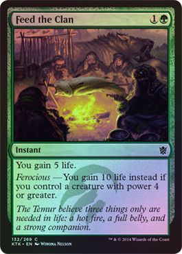 Feed the Clan Foil 132 269 Khans of Tarkir Foil Singles Feed the Clan Foil 132 269 Khans of Tarkir Foil Singles
