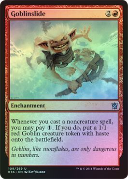 Goblinslide Foil 109 269 Khans of Tarkir Foil Singles Goblinslide Foil 109 269 Khans of Tarkir Foil Singles