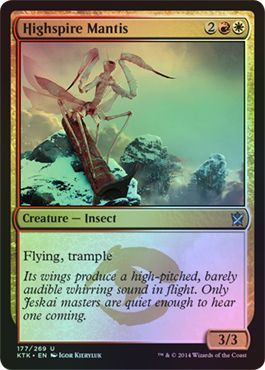 Highspire Mantis Foil 177 269 Khans of Tarkir Foil Singles Highspire Mantis Foil 177 269 Khans of Tarkir Foil Singles