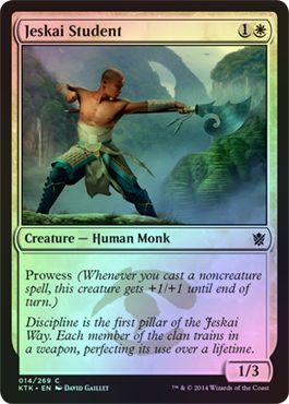 Jeskai Student Foil 014 269 Khans of Tarkir Foil Singles Jeskai Student Foil 014 269 Khans of Tarkir Foil Singles