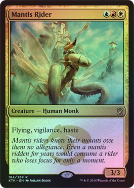 Mantis Rider Foil 184 269 Khans of Tarkir Foil Singles Mantis Rider Foil 184 269 Khans of Tarkir Foil Singles