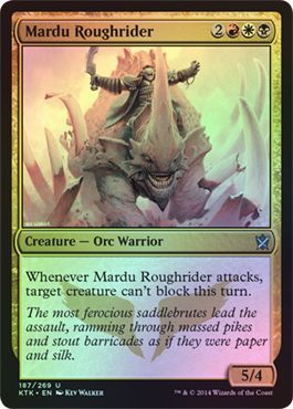 Mardu Roughrider Foil 187 269 Khans of Tarkir Foil Singles Mardu Roughrider Foil 187 269 Khans of Tarkir Foil Singles