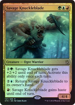 Savage Knuckleblade Foil 197 269 Khans of Tarkir Foil Singles Savage Knuckleblade Foil 197 269 Khans of Tarkir Foil Singles