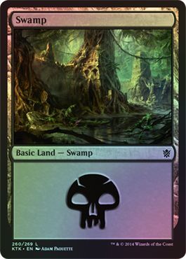 Swamp Foil 260 269 Khans of Tarkir Foil Singles Swamp Foil 260 269 Khans of Tarkir Foil Singles