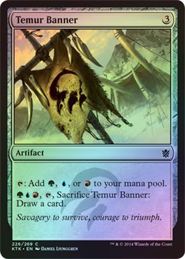 Temur Banner Foil 226 269 Khans of Tarkir Foil Singles Temur Banner Foil 226 269 Khans of Tarkir Foil Singles