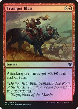 Trumpet Blast Foil 124 269 Khans of Tarkir Foil Singles Trumpet Blast Foil 124 269 Khans of Tarkir Foil Singles