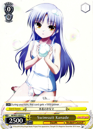 Swimsuit Kanade AB W31 E033 Common C Weiss Schwarz Angel Beats Re Edit Booster Set Swimsuit Kanade AB W31 E033 Common C Weiss Schwarz Angel Beats Re Edit Booster Set