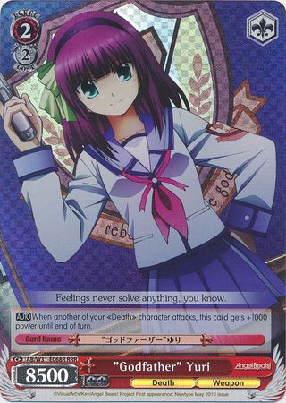 Godfather Yuri AB W31 E068R Triple Rare RRR Weiss Schwarz Angel Beats Re Edit Booster Set Godfather Yuri AB W31 E068R Triple Rare RRR Weiss Schwarz Angel Beats Re Edit Booster Set