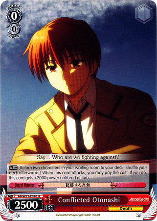 Conflicted Otonashi AB W31 E070 Uncommon U Weiss Schwarz Angel Beats Re Edit Booster Set Conflicted Otonashi AB W31 E070 Uncommon U Weiss Schwarz Angel Beats Re Edit Booster Set