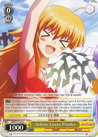 Sekine Loves Pranks AB W31 E107 Common C Sekine Loves Pranks AB W31 E107 Common C