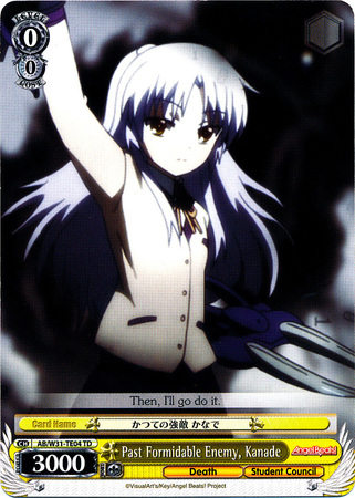 Past Formidable Enemy Kanade AB W31 TE04 TD Weiss Schwarz Angel Beats Re Edit Trial Deck Past Formidable Enemy Kanade AB W31 TE04 TD Weiss Schwarz Angel Beats Re Edit Trial Deck