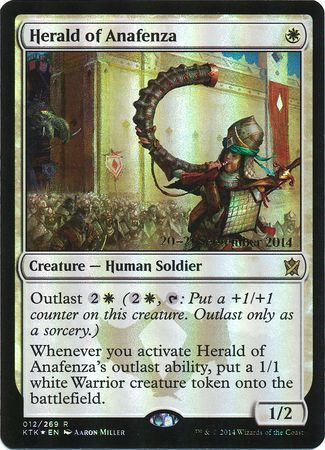 Herald of Anafenze 012 269 KTK Pre Release Foil Promo Magic The Gathering Promo Cards Herald of Anafenze 012 269 KTK Pre Release Foil Promo Magic The Gathering Promo Cards