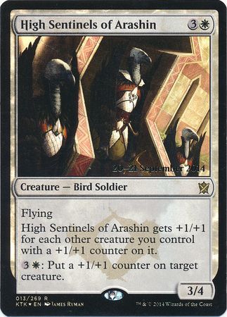 High Sentinels of Arashin 013 269 KTK Pre Release Foil Promo Magic The Gathering Promo Cards High Sentinels of Arashin 013 269 KTK Pre Release Foil Promo Magic The Gathering Promo Cards
