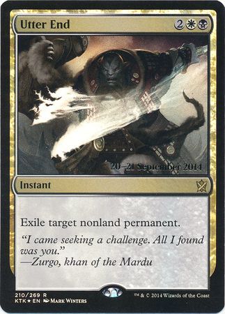 Utter End 210 269 KTK Prerelease Foil Promo Magic The Gathering Promo Cards Utter End 210 269 KTK Prerelease Foil Promo Magic The Gathering Promo Cards