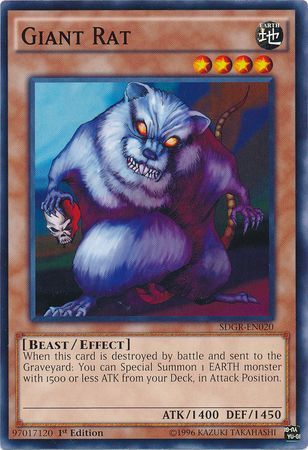 Giant Rat SDGR EN020 Common 1st Edition Giant Rat SDGR EN020 Common 1st Edition