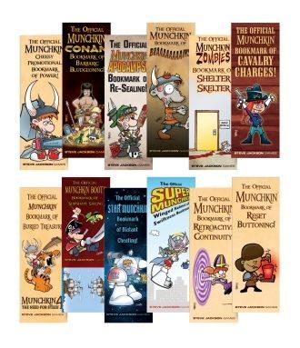 Munchkin Promotional Bookmarks Collection of 12 Steve Jackson Games SJG3913 Board Games A Z Munchkin Promotional Bookmarks Collection of 12 Steve Jackson Games SJG3913 Board Games A Z
