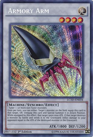 Armory Arm LC5D EN034 Secret Rare 1st Edition Legendary Collection 5D s LC5D Singles Armory Arm LC5D EN034 Secret Rare 1st Edition Legendary Collection 5D s LC5D Singles