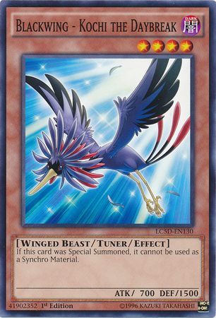 Blackwing Kochi the Daybreak LC5D EN130 Common 1st Edition Legendary Collection 5D s LC5D Singles Blackwing Kochi the Daybreak LC5D EN130 Common 1st Edition Legendary Collection 5D s LC5D Singles