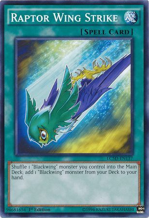Raptor Wing Strike LC5D EN137 Common 1st Edition Raptor Wing Strike LC5D EN137 Common 1st Edition
