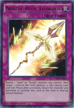 Nordic Relic Gungnir LC5D EN200 Ultra Rare 1st Edition Legendary Collection 5D s LC5D Singles Nordic Relic Gungnir LC5D EN200 Ultra Rare 1st Edition Legendary Collection 5D s LC5D Singles