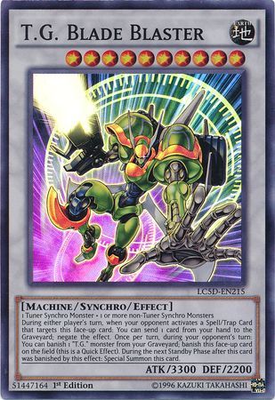 T G Blade Blaster LC5D EN215 Super Rare 1st Edition T G Blade Blaster LC5D EN215 Super Rare 1st Edition