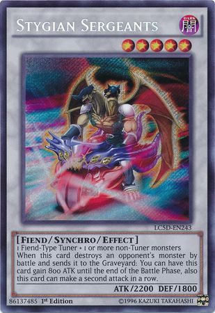 Stygian Sergeants LC5D EN243 Secret Rare 1st Edition Legendary Collection 5D s LC5D Singles Stygian Sergeants LC5D EN243 Secret Rare 1st Edition Legendary Collection 5D s LC5D Singles