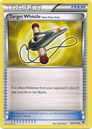 Target Whistle 106 119 Uncommon XY Phantom Forces Singles Target Whistle 106 119 Uncommon XY Phantom Forces Singles