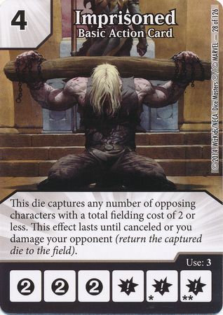 Imprisoned Basic Action Card Common Marvel Dice Masters The Uncanny X Men Singles Imprisoned Basic Action Card Common Marvel Dice Masters The Uncanny X Men Singles