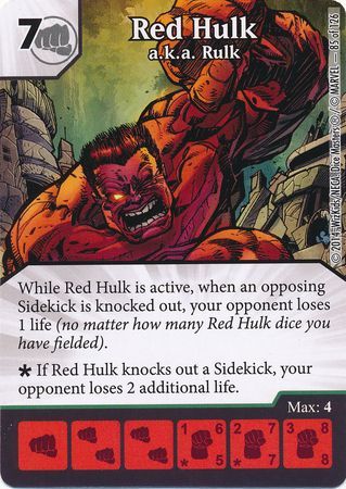 Red Hulk a k a Rulk Uncommon Red Hulk a k a Rulk Uncommon