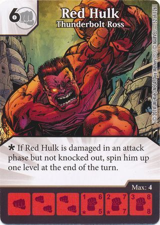 Red Hulk Thunderbolt Ross Common Red Hulk Thunderbolt Ross Common