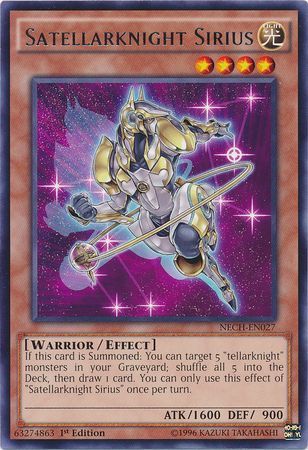 Satellarknight Sirius NECH EN027 Rare 1st Edition Satellarknight Sirius NECH EN027 Rare 1st Edition