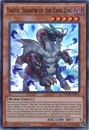 Taotie Shadow of the Yang Zing NECH EN031 Super Rare 1st Edition Taotie Shadow of the Yang Zing NECH EN031 Super Rare 1st Edition