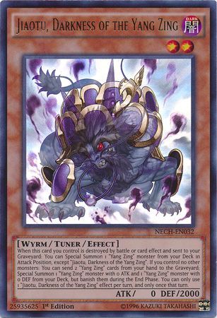 Jiaotu Darkness of the Yang Zing NECH EN032 Ultra Rare 1st Edition Jiaotu Darkness of the Yang Zing NECH EN032 Ultra Rare 1st Edition