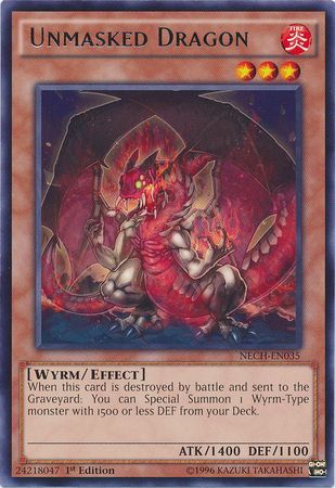 Unmasked Dragon NECH EN035 Rare 1st Edition The New Challengers NECH 1st Edition Singles Unmasked Dragon NECH EN035 Rare 1st Edition The New Challengers NECH 1st Edition Singles