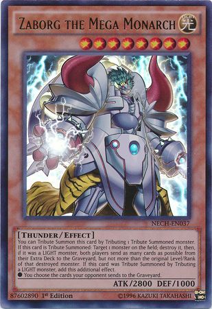 Zaborg the Mega Monarch NECH EN037 Ultra Rare 1st Edition Zaborg the Mega Monarch NECH EN037 Ultra Rare 1st Edition