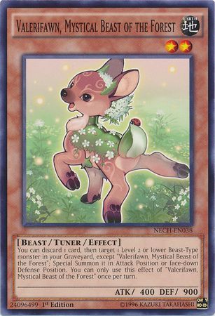 Valerifawn Mystical Beast of the Forest NECH EN038 Common 1st Edition Valerifawn Mystical Beast of the Forest NECH EN038 Common 1st Edition