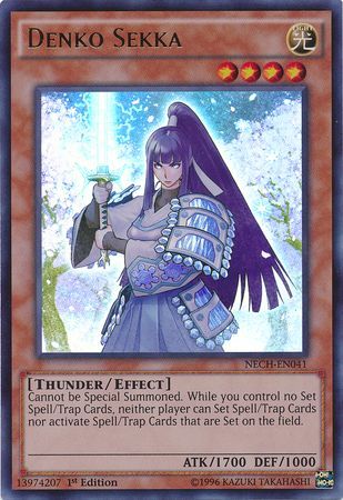 Denko Sekka NECH EN041 Ultra Rare 1st Edition Denko Sekka NECH EN041 Ultra Rare 1st Edition