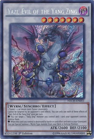 Yazi Evil of the Yang Zing NECH EN051 Secret Rare 1st Edition The New Challengers NECH 1st Edition Singles Yazi Evil of the Yang Zing NECH EN051 Secret Rare 1st Edition The New Challengers NECH 1st Edition Singles